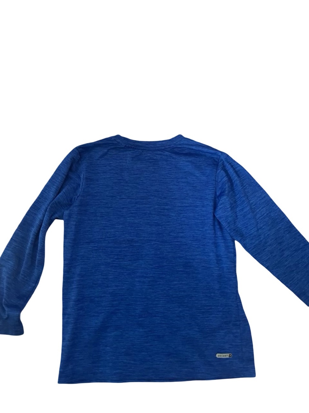 Old Navy Blue Long-Sleeve Graphic Tee with Neon Green Accent - Picture 2 of 4